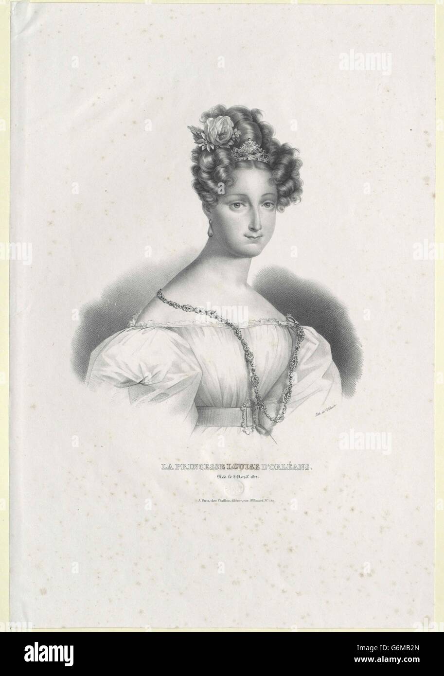 Luise, Prinzessin von Frankreich Stock Photo