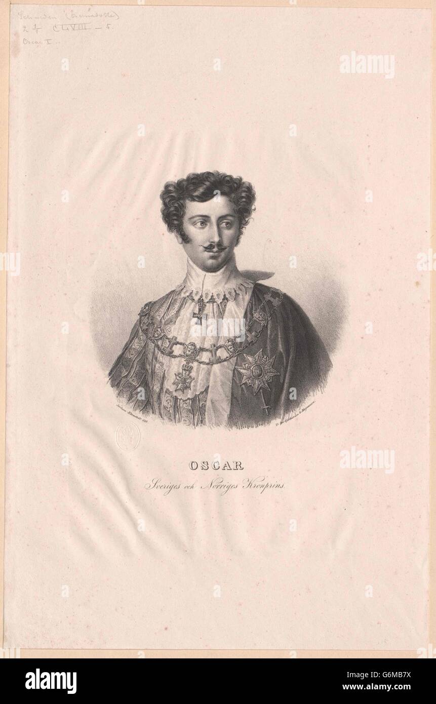 Oskar I., König von Schweden Stock Photo
