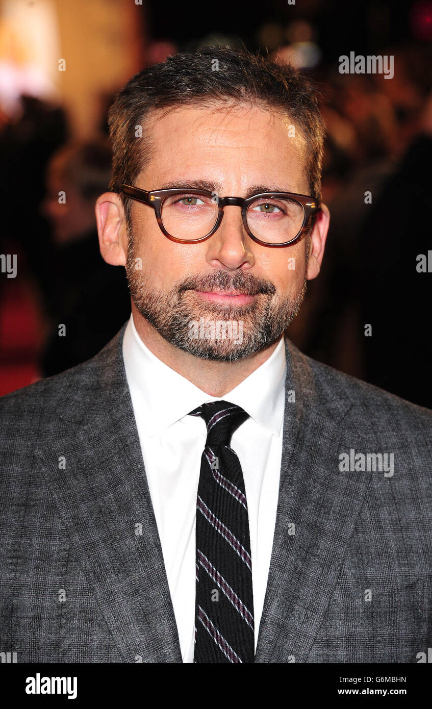 Anchorman 2: The Legend Continues premiere - London. Steve Carell attending the UK premiere of Anchorman 2 at the Vue West End cinema, London. Stock Photo