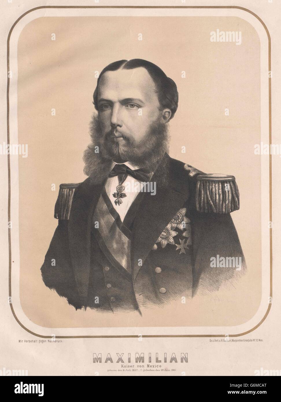 Maximilian I., Kaiser von Mexiko Stock Photo