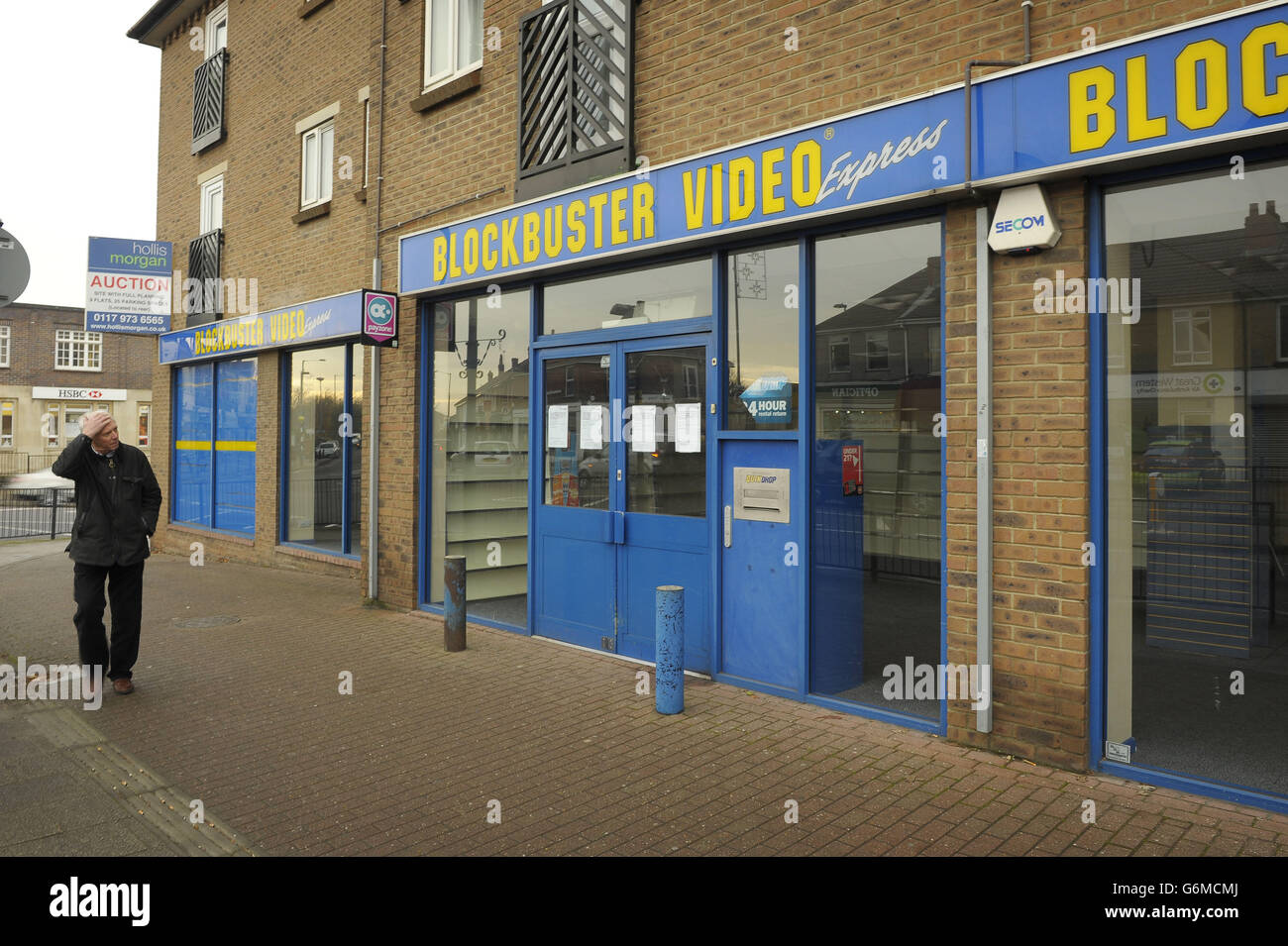 A closed Blockbuster store in Filton Bristol as it was announced that