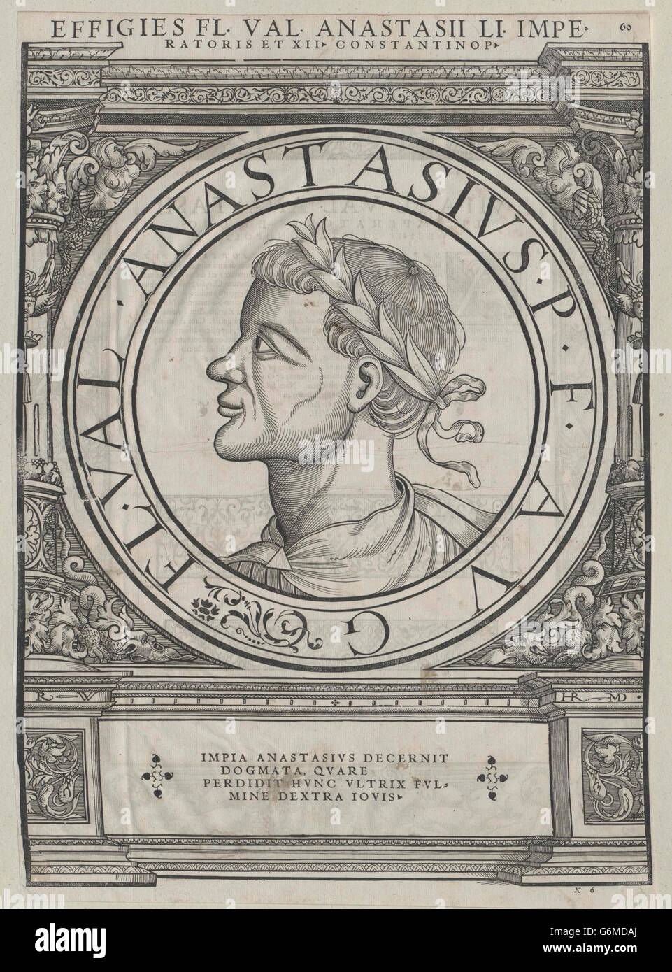 Anastasius I., oströmischer Kaiser Stock Photo Alamy