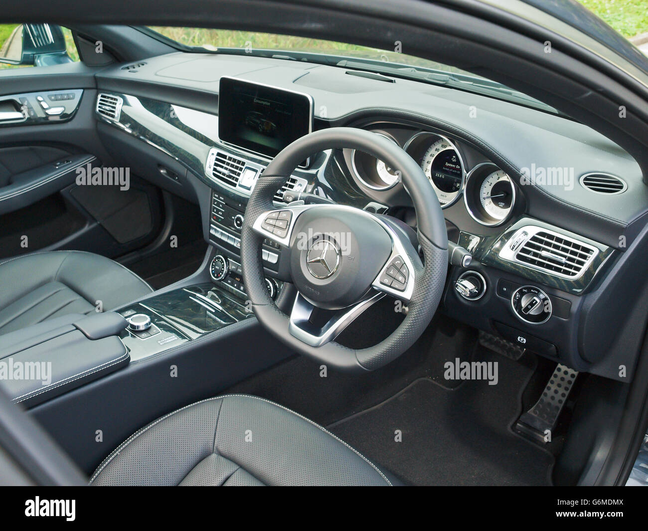 Hong Kong, China Feb 23, 2016 : Mercedes-Benz CLS 400 2016 Interior on Feb  23 2016 in Hong Kong Stock Photo - Alamy