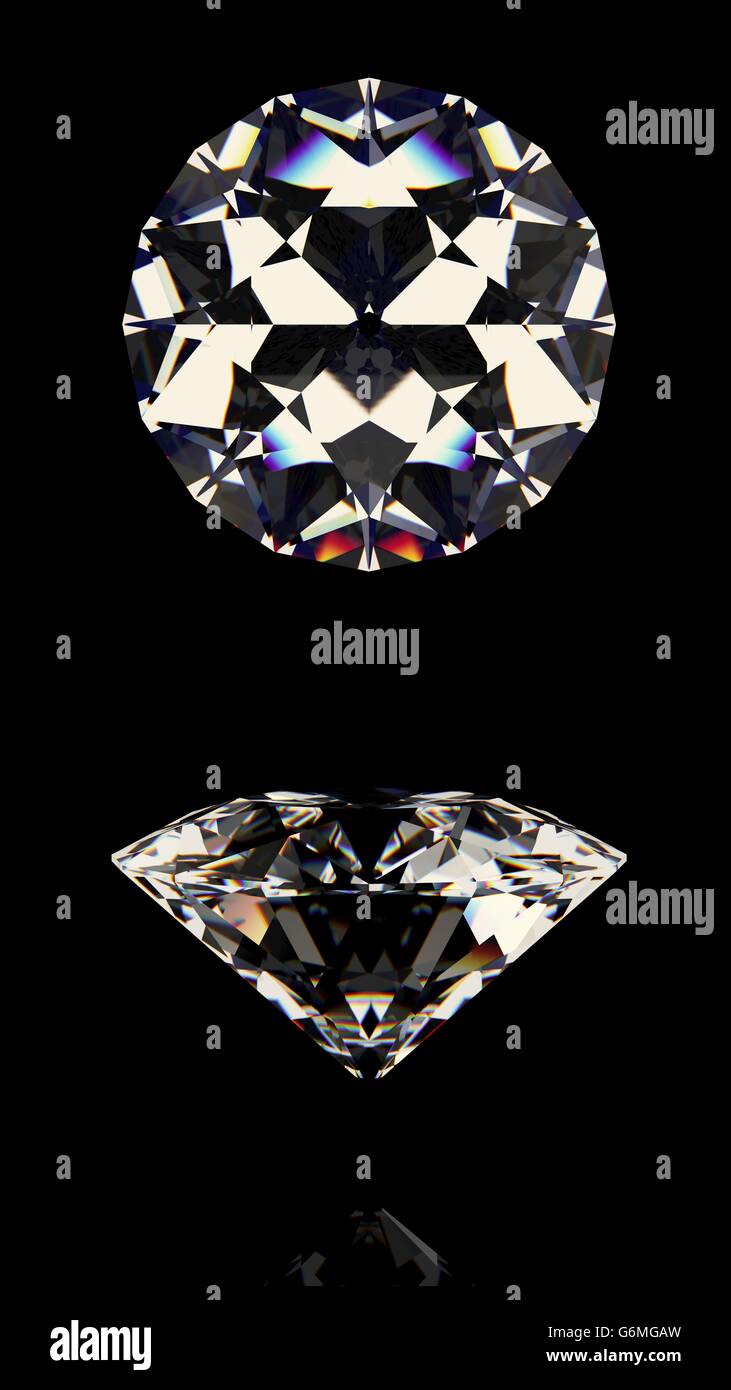 Shiny diamonds set Stock Photo Alamy