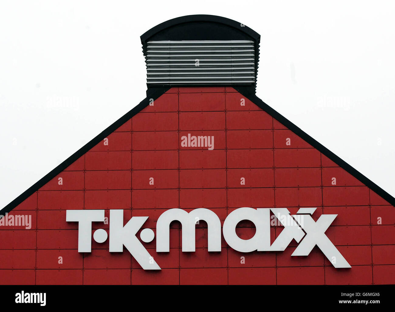 A general view of a T K Maxx shop in Burton On Trent. Stock Photo