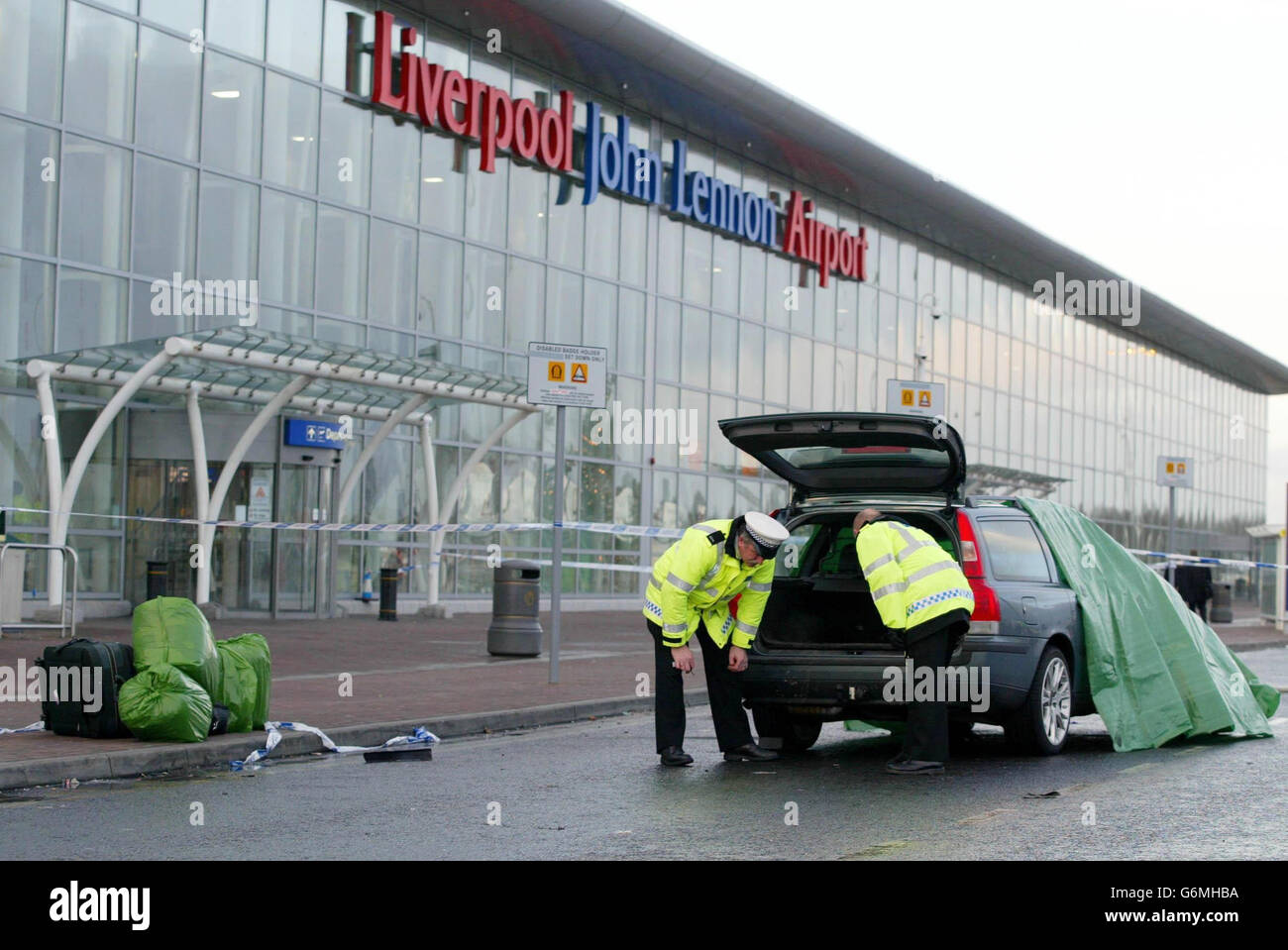 Man dies at John Lennon Airport Stock Photo 107402830 Alamy