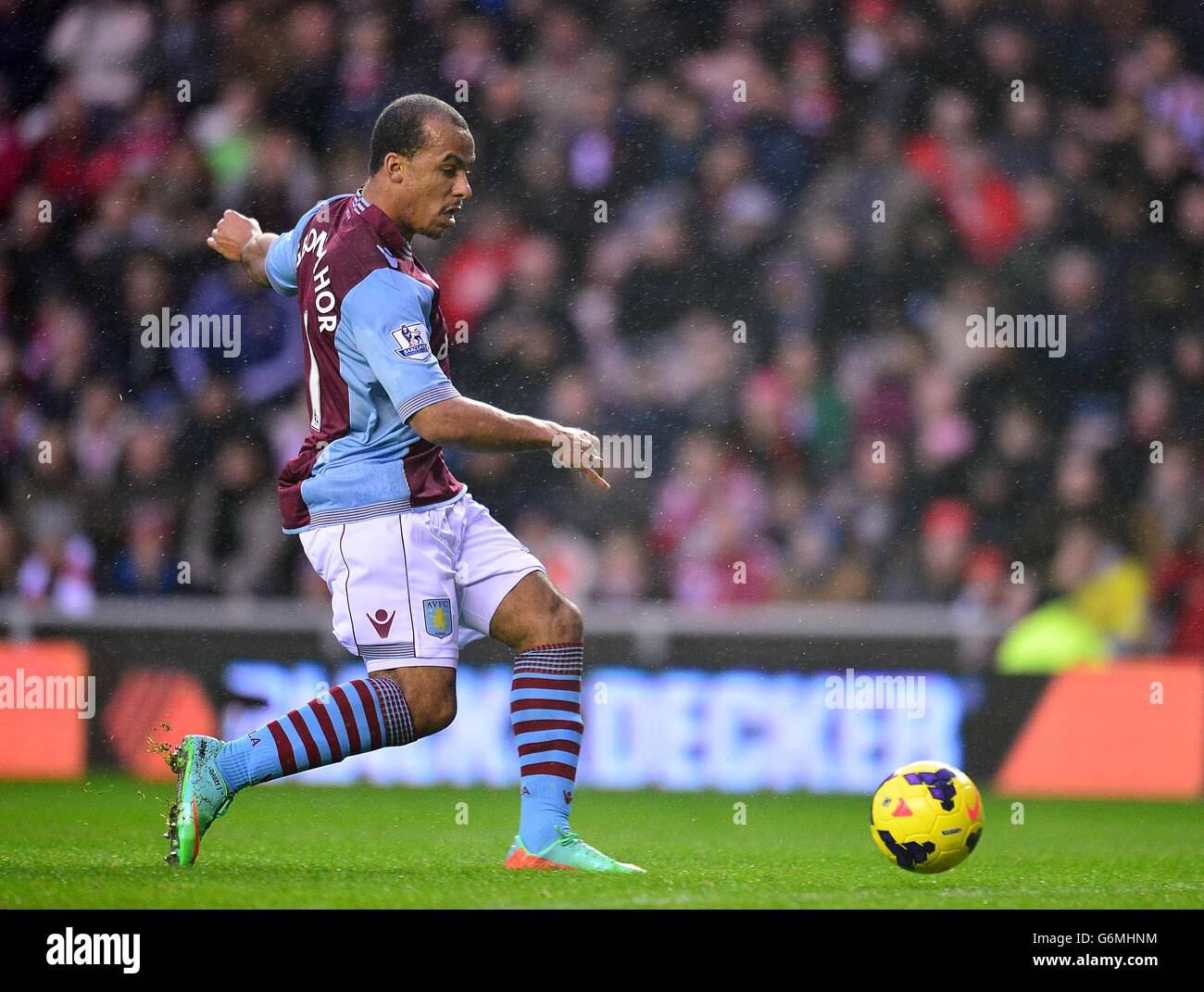 Aston Villas Gabriel Agbonlahor Scores His Teams Opening Goal Hi-res ...