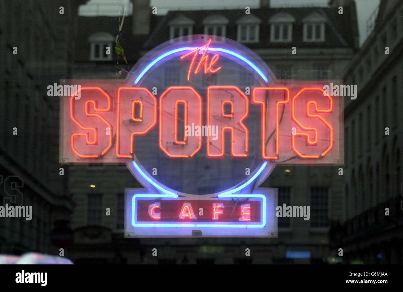 The Sports Cafe. The Sports Cafe on the Haymarket in central London. Stock Photo