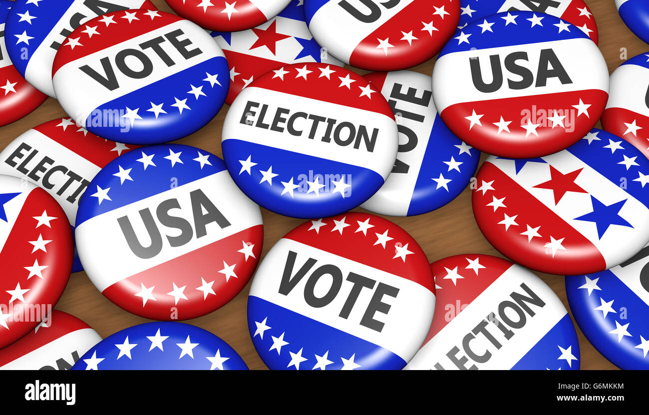 Us Presidential Election In Usa Vote Concept With Sign On Campaign