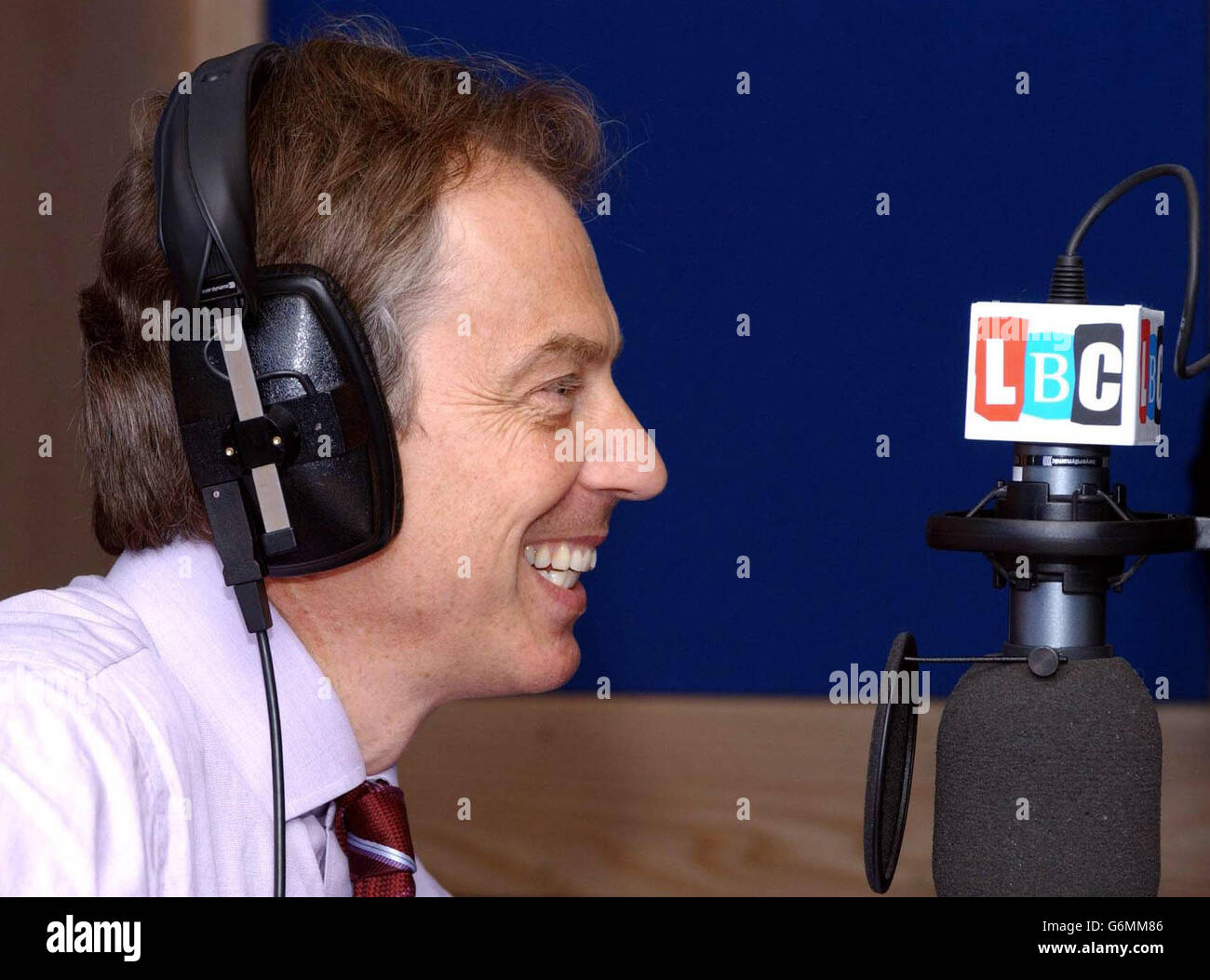 Tony Blair Big Conversation Stock Photo - Alamy