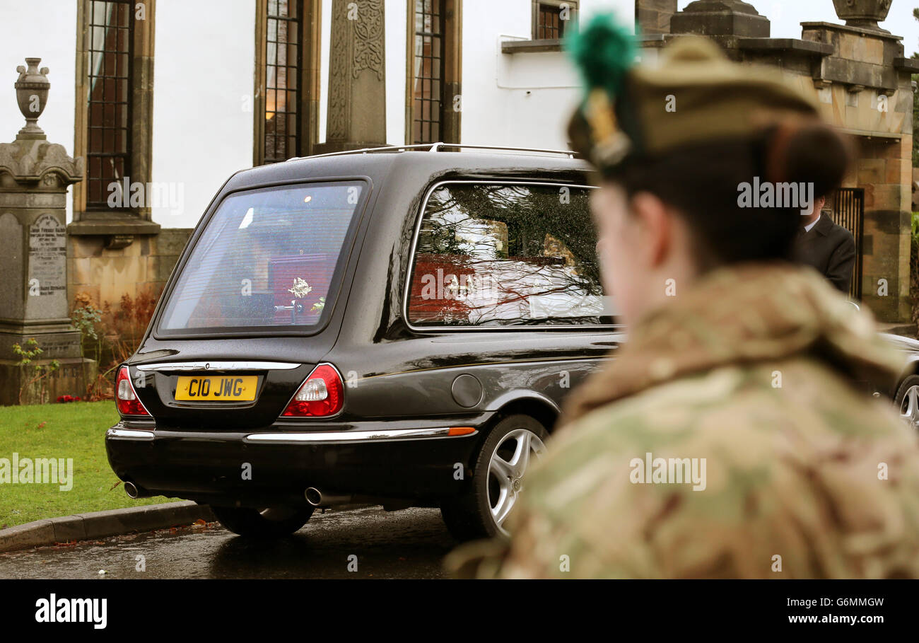 Funeral of Pte Robert McVey Stock Photo Alamy