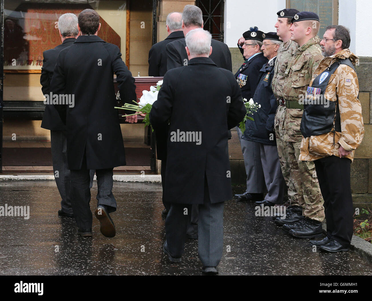 Funeral of Pte Robert McVey Stock Photo Alamy