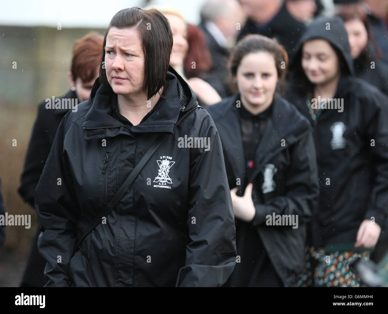 Funeral of Pte Robert McVey Stock Photo