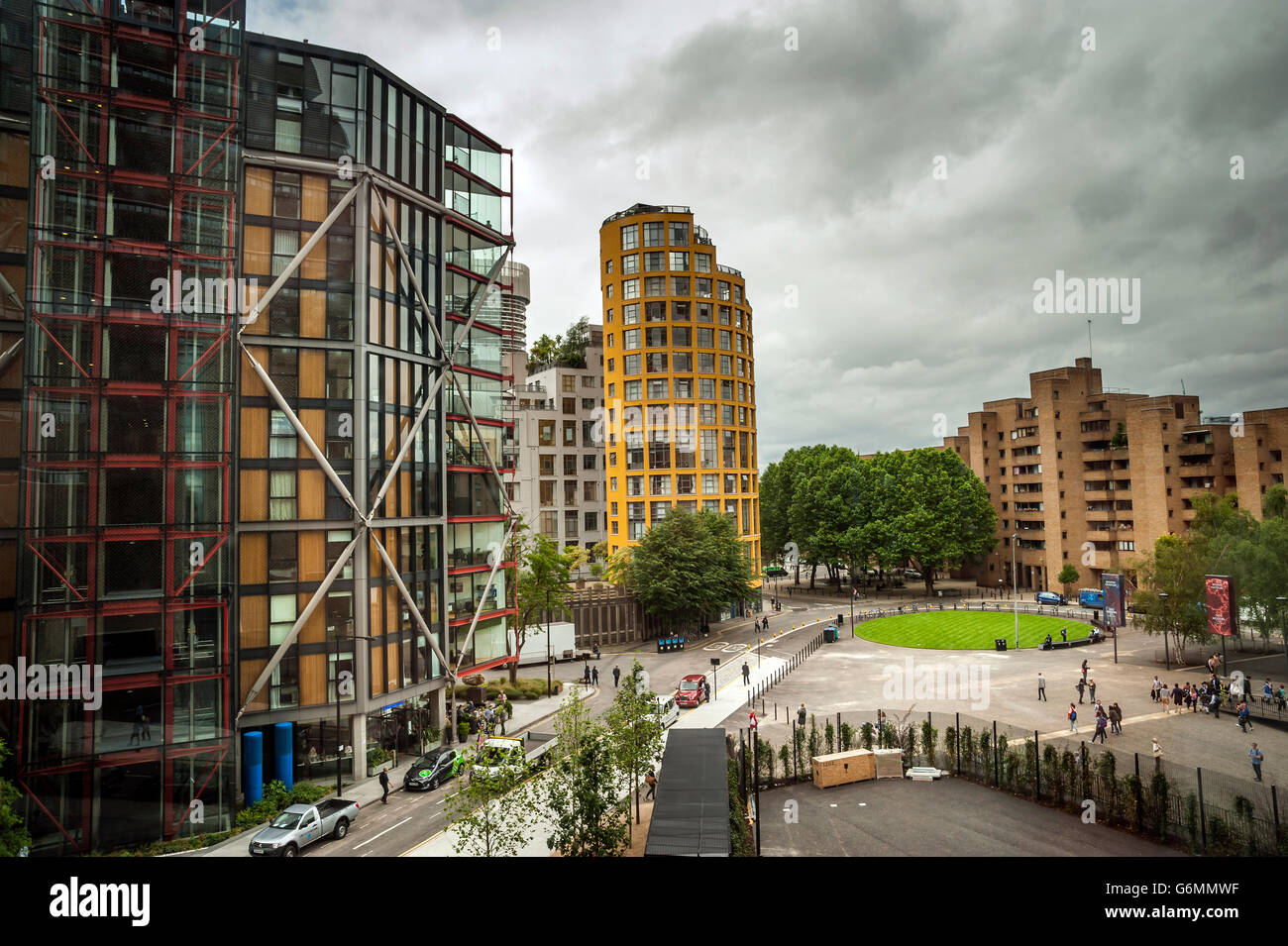 View from the new extension of Tate Modern Art Gallery by Herzog & de Meuron at Bankside, London, UK Stock Photo