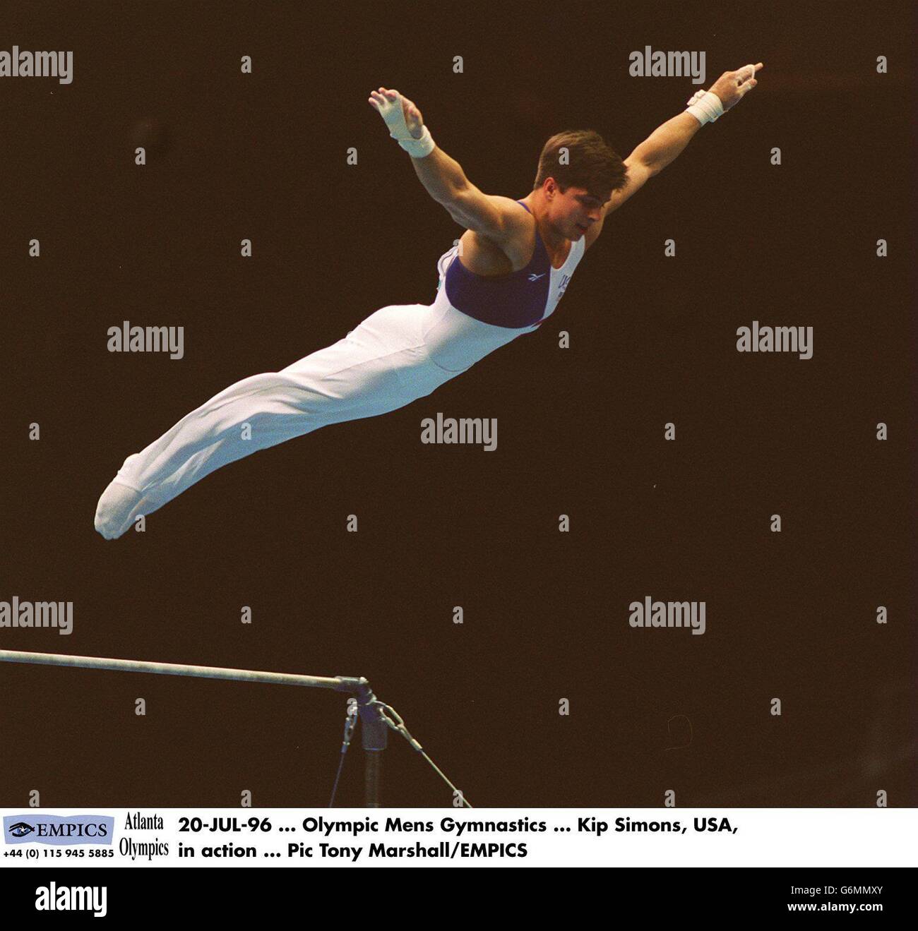 Atlanta Olympic Games 1996 Mens Gymnastics Stock Photo Alamy