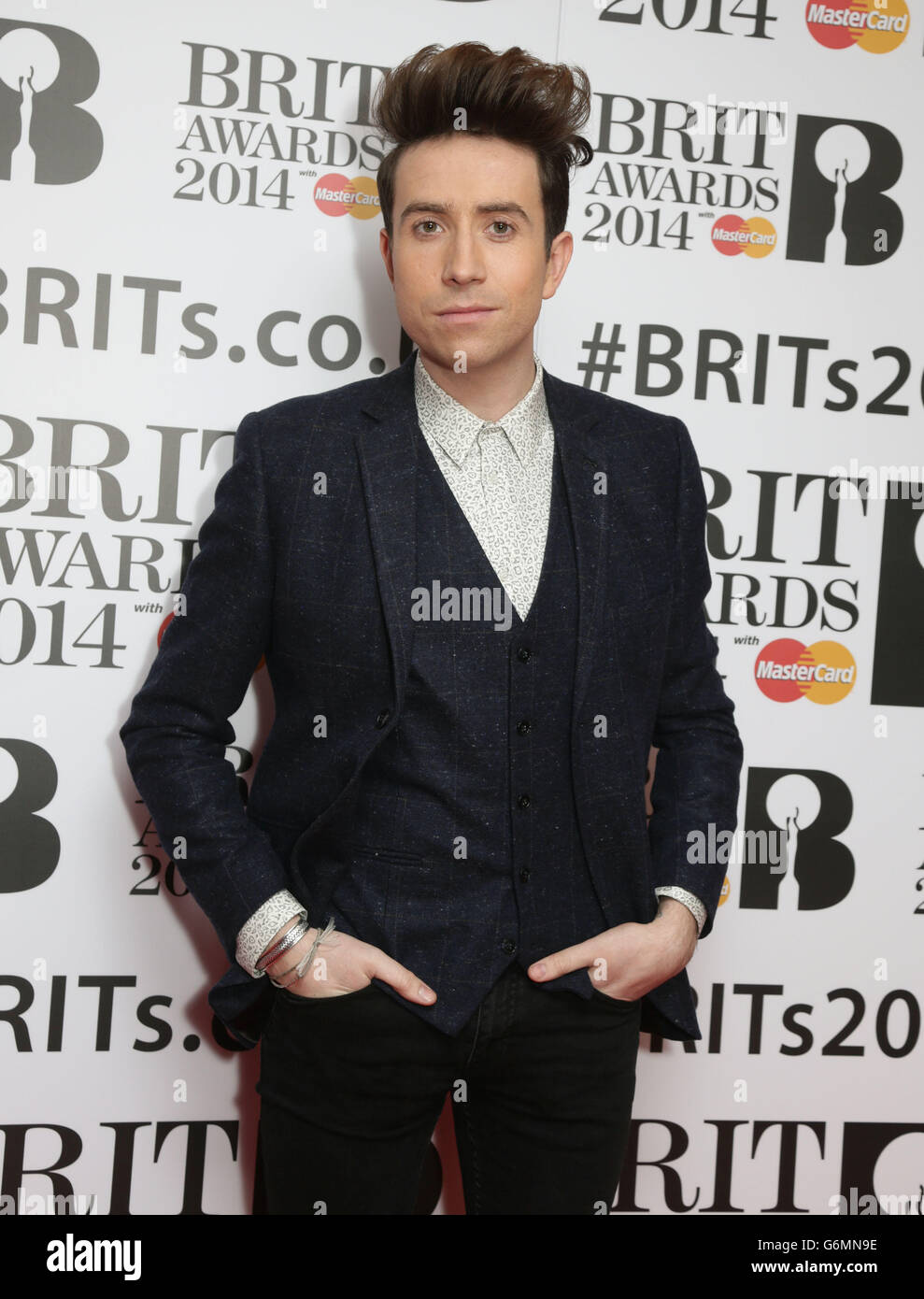 . Nick Grimshaw arriving for the BRITS nominations, at ITV Studios