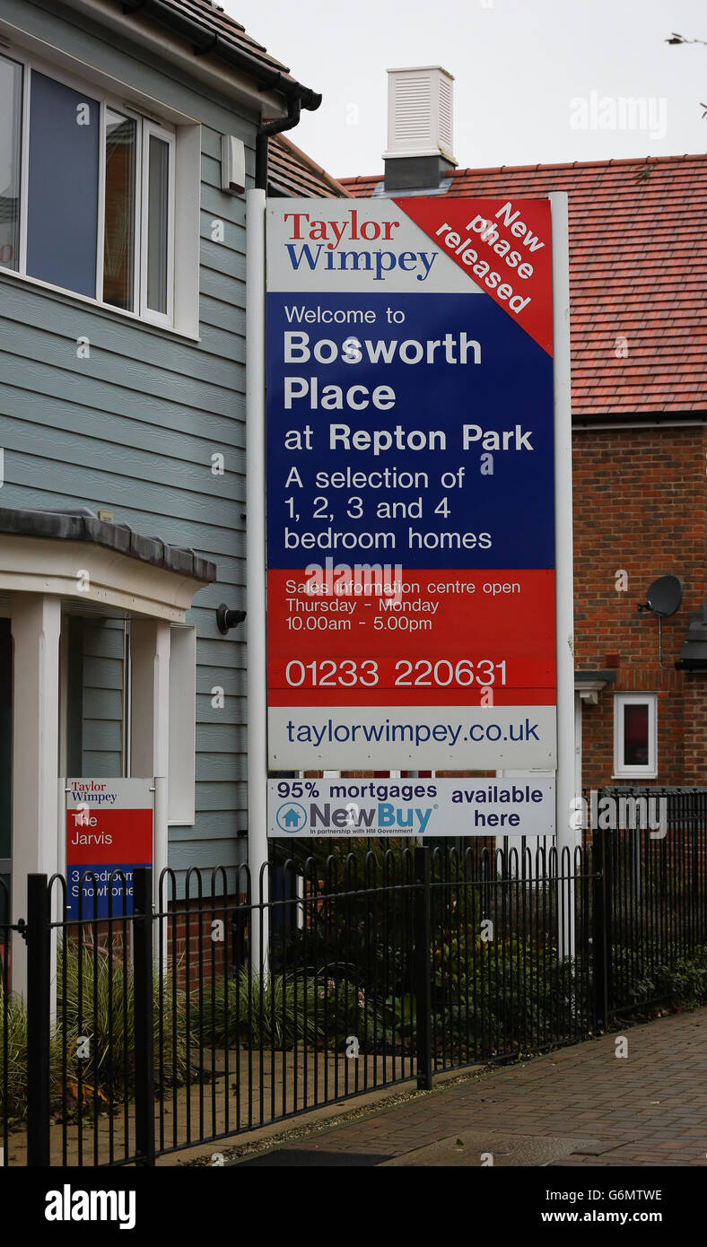 Miliband plan to boost housing Stock Photo