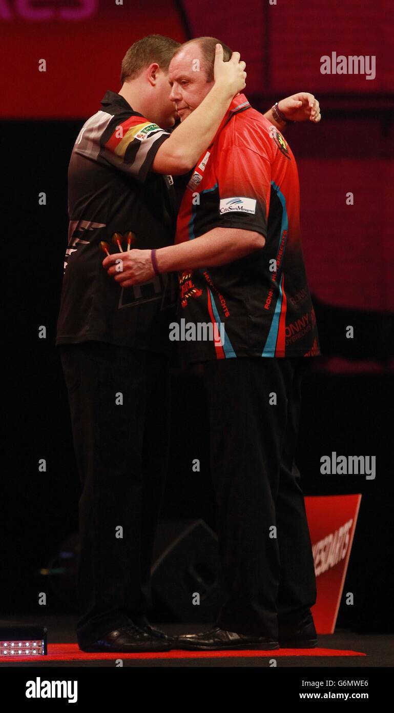 Ronny Huybrechts (left) and Kim Huybrechts during day four of The