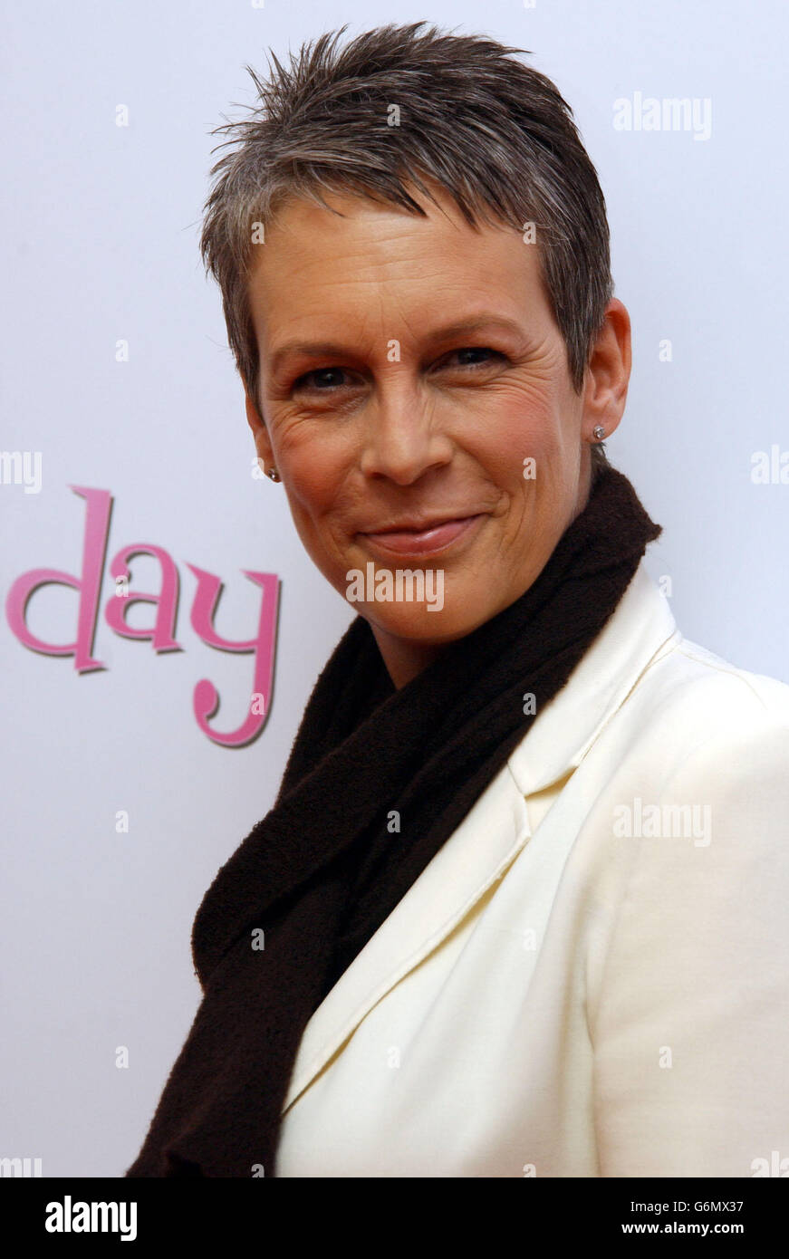 Actress Jamie Lee Curtis arrives for the premiere of her new film 'Freaky Friday' at the Odeon, Kensington High St in west London. Stock Photo