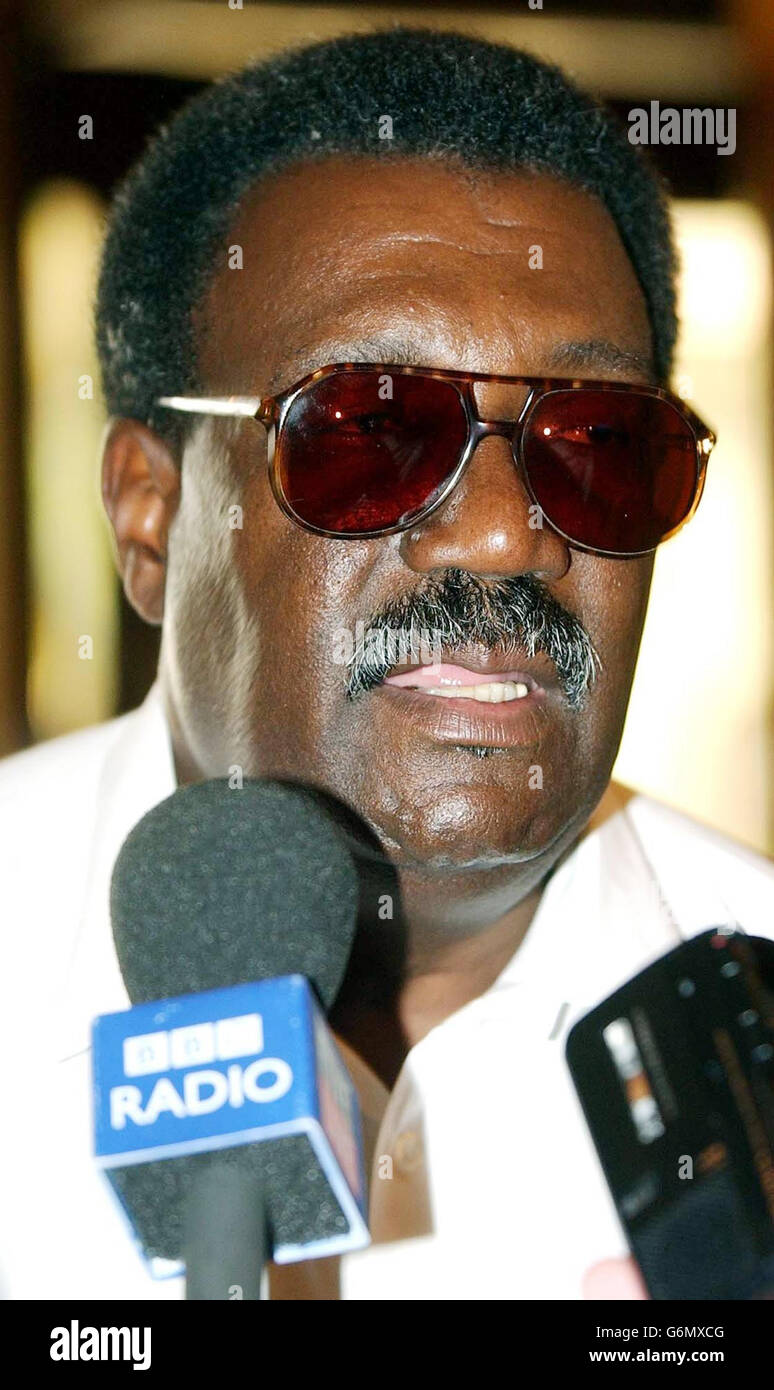 Clive Lloyd Cricket Council Match Referee Stock Photo