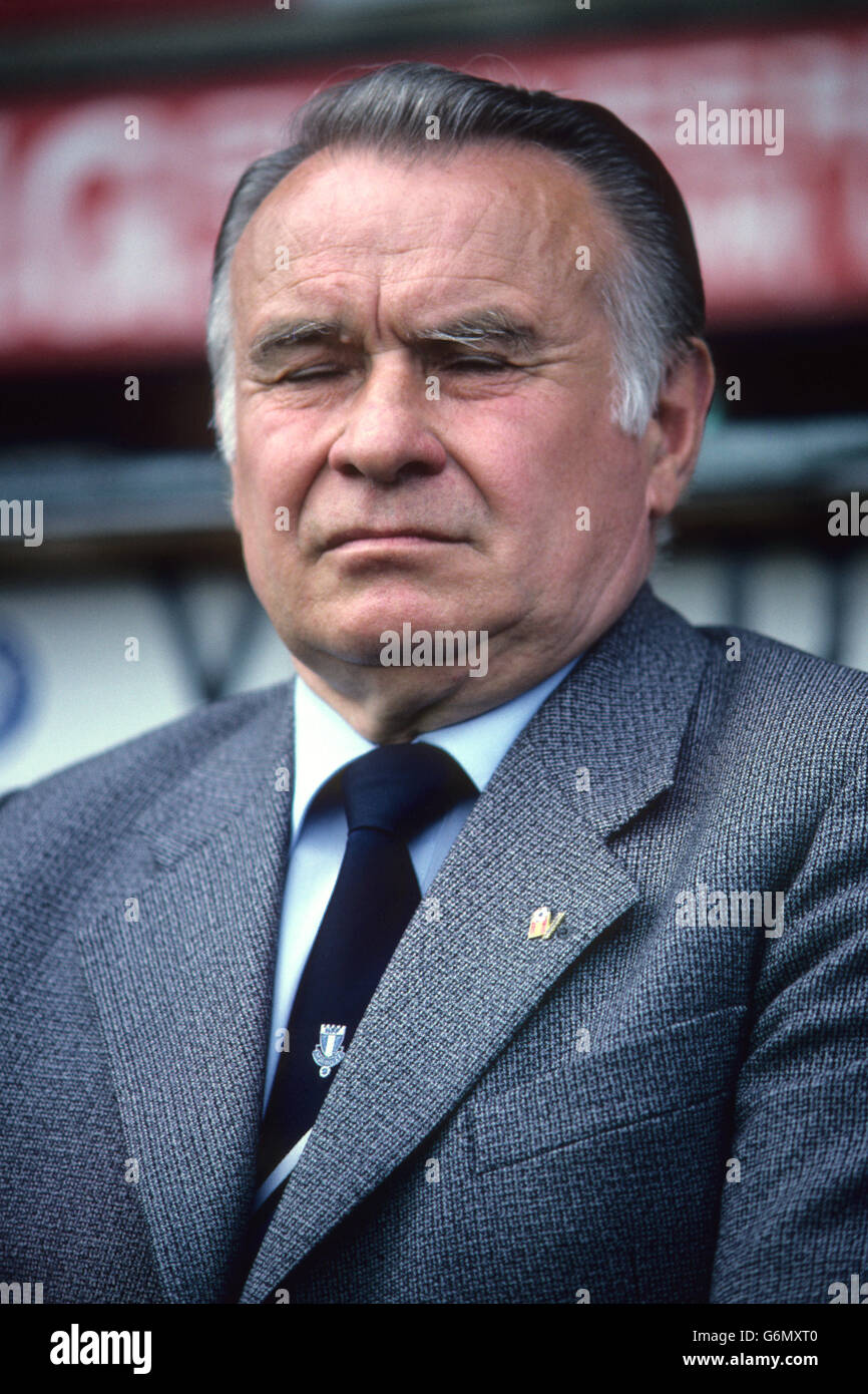 Soccer - World Cup Qualifier - Group Three - Wales v USSR - The Racecourse Ground, Wrexham. Konstantin Beskov, Soviet Union Manager. Stock Photo