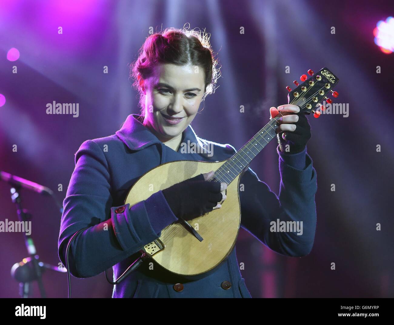 Choir carol record attempt Stock Photo - Alamy