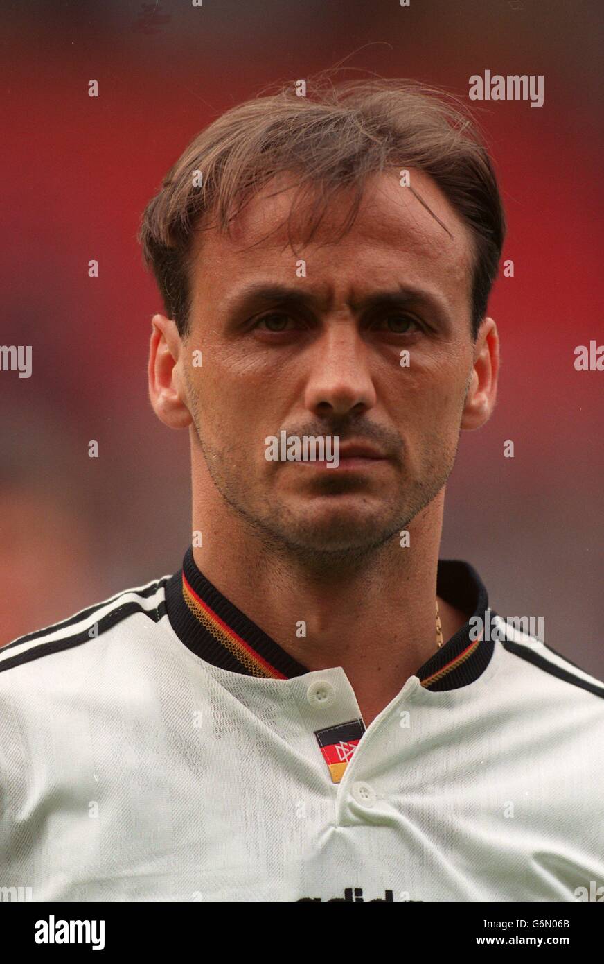 Soccer - European Championships 1996 - Germany v Czech Republic. Jurgen Kohler, Germany Stock Photo