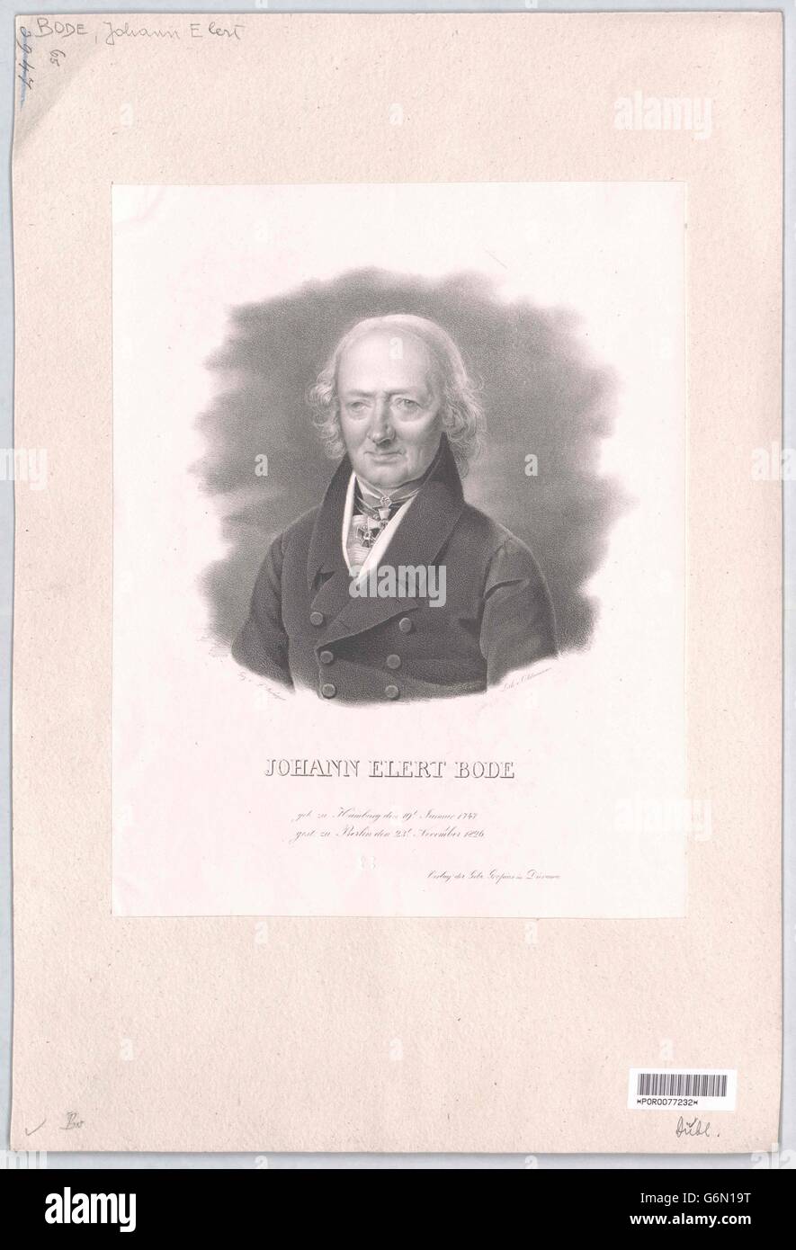 Bode, Johann Elert Stock Photo - Alamy