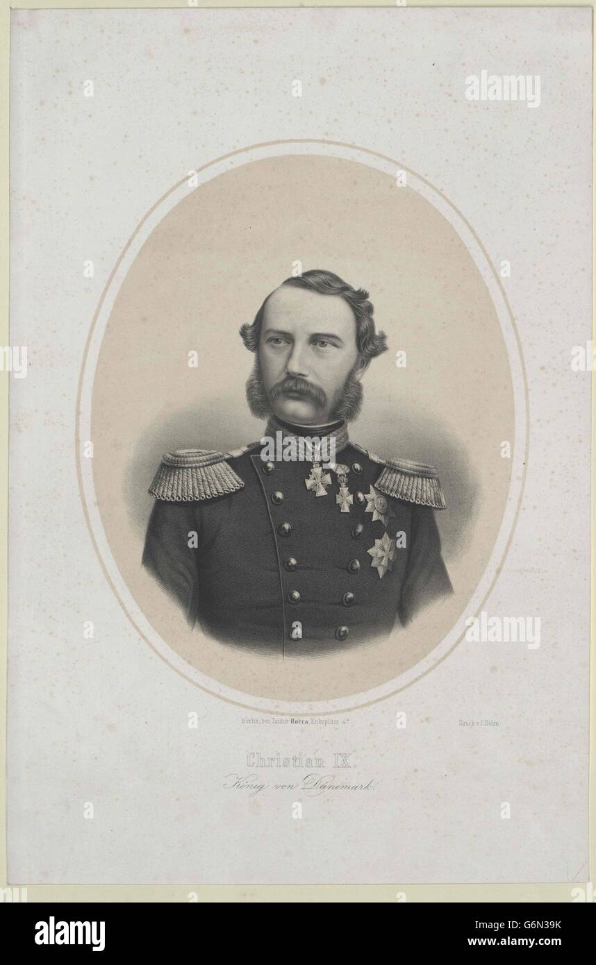 Christian IX., König von Dänemark Stock Photo Alamy