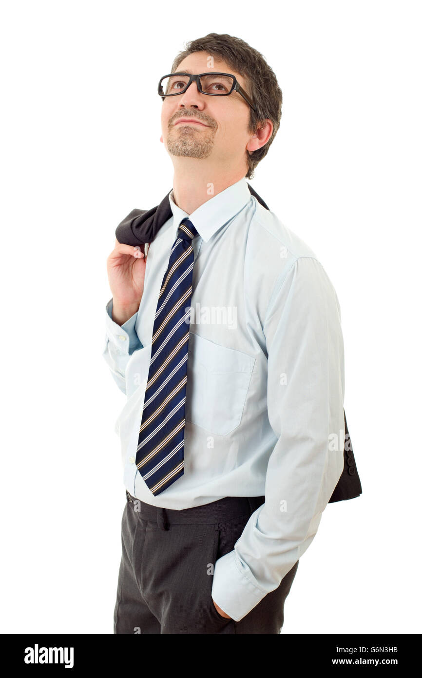 young business man portrait isolated on white Stock Photo - Alamy