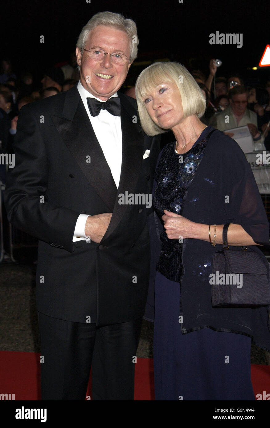 12th January - Born on this day - 1933 TV Presenter Michael Aspel (and his partner Irene) Stock Photo