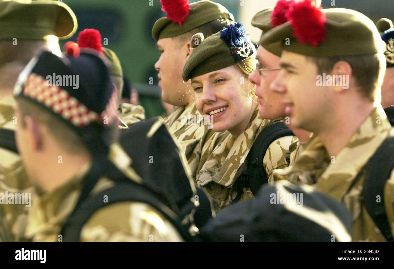 Territorial Army troops Stock Photo