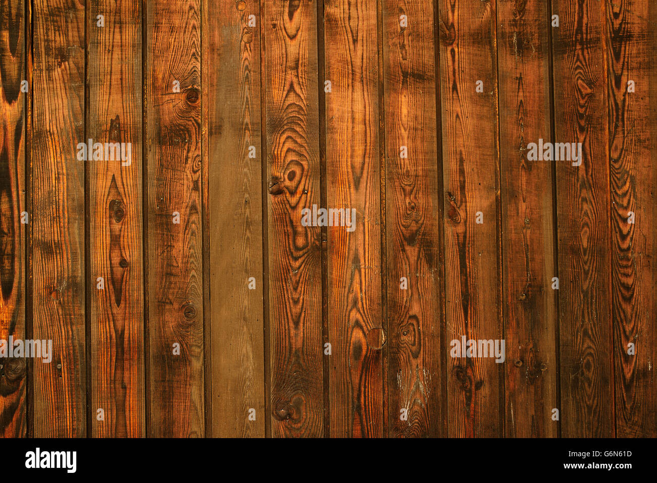 Rustic brown wood texture, weathered wooden planks Stock Photo