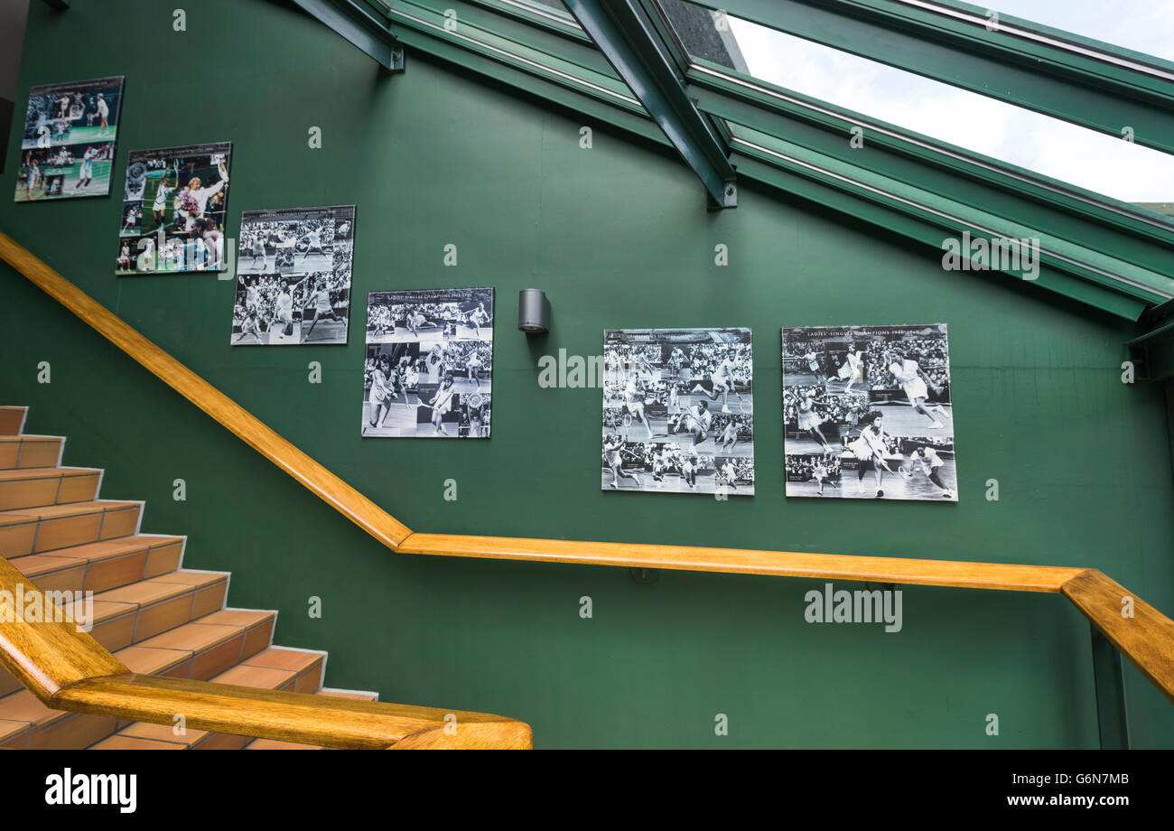 Visiting Wimbledon Place Stock Photo
