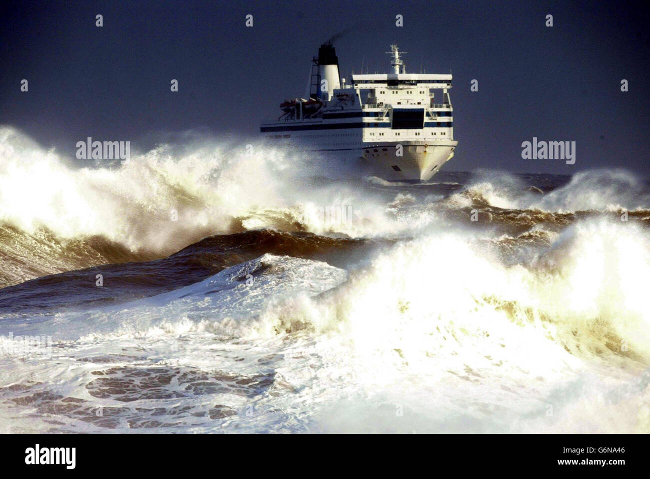 Gale force winds Tynemouth Stock Photo Alamy