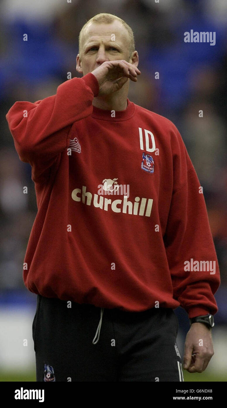 Crystal Palace Manager Ian Dowie prior to the FA Cup third round tie versus Tottenham Hotspur at Tottenham's White Hart Lane ground in London Stock Photo