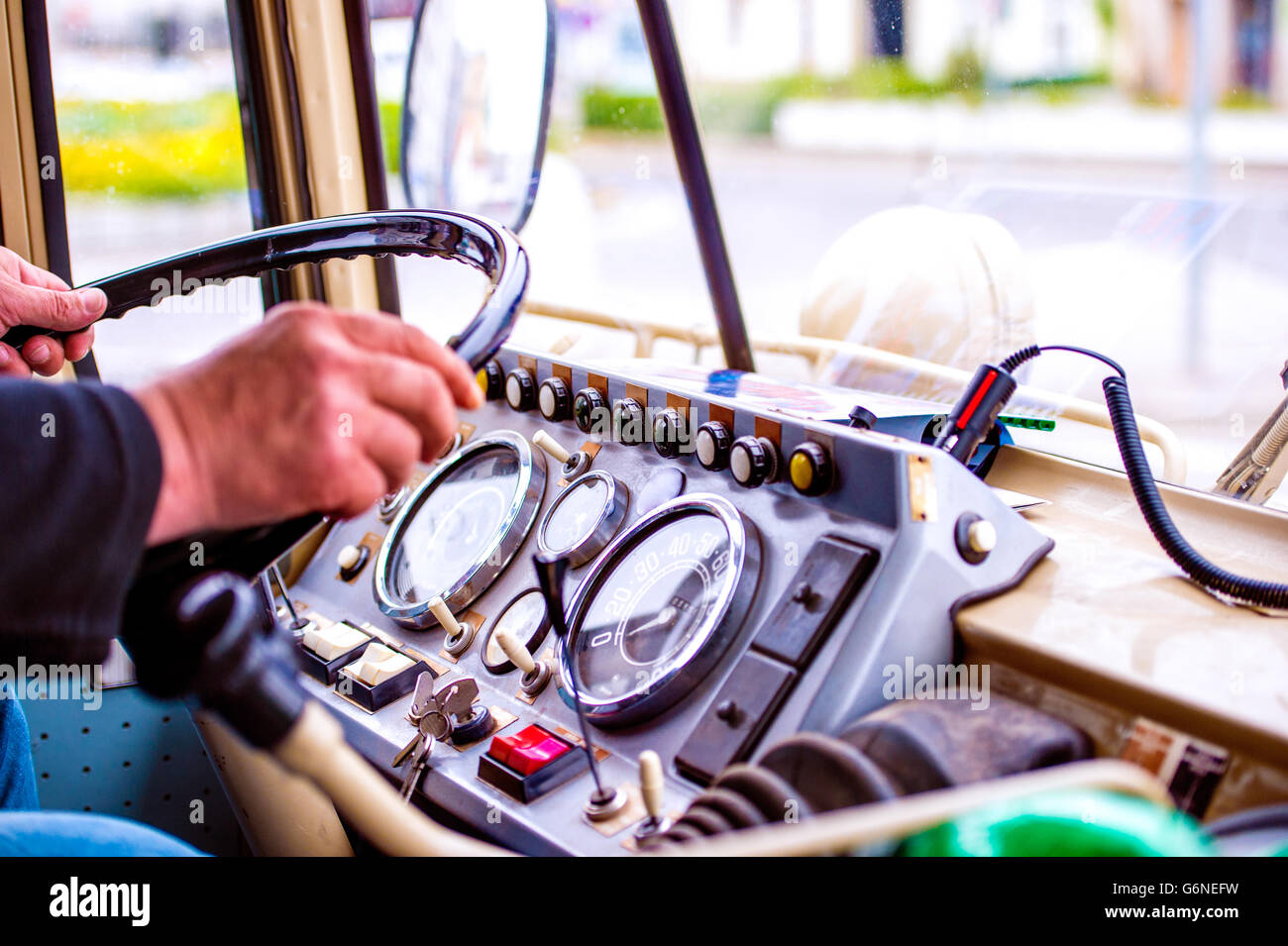 Old man driving car hi-res stock photography and images - Alamy