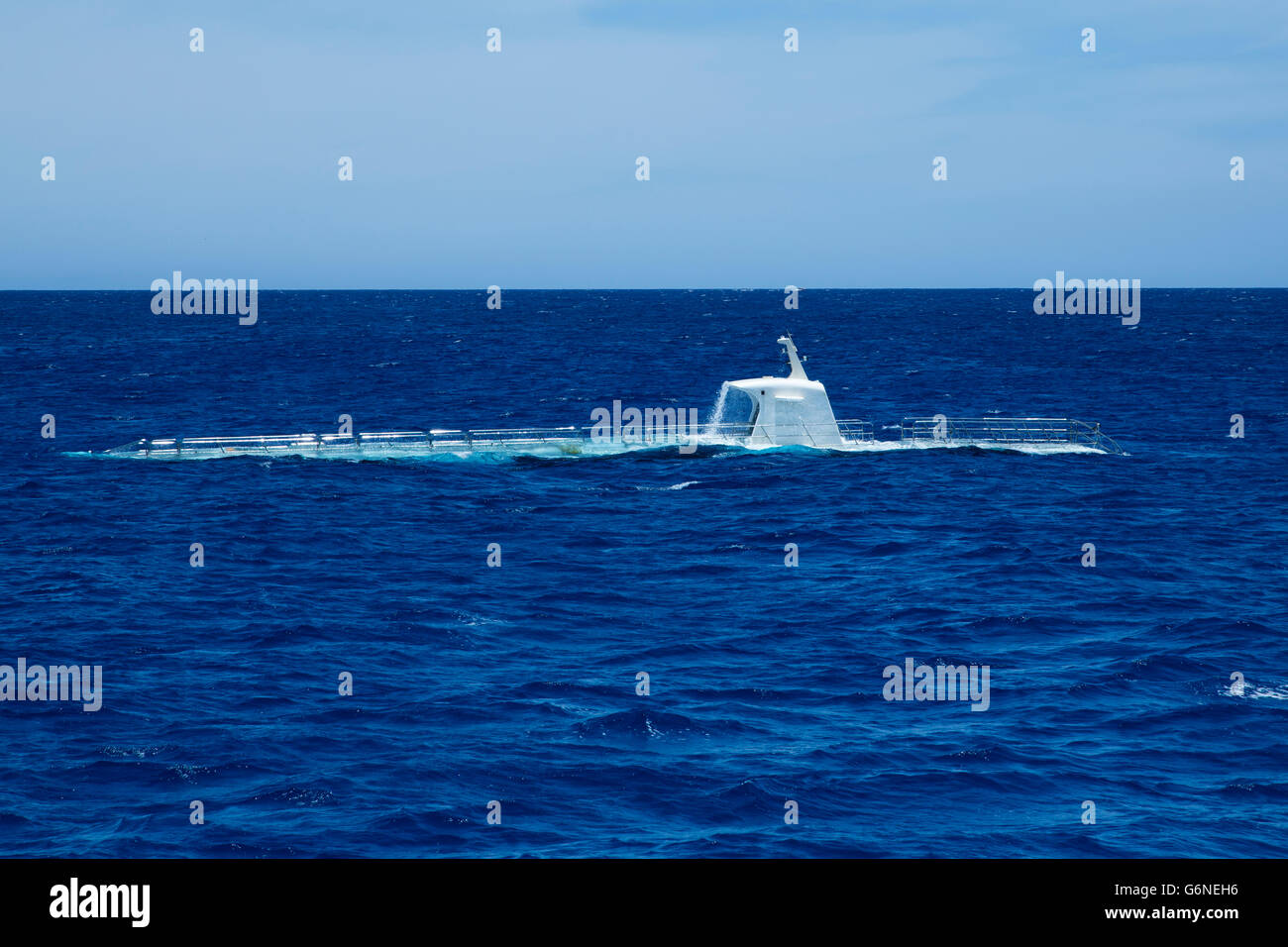 Emerging submarine Stock Photo