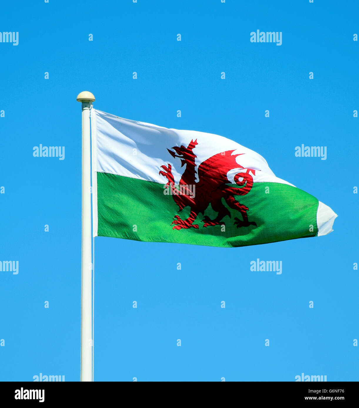National Flag of Wales Stock Photo