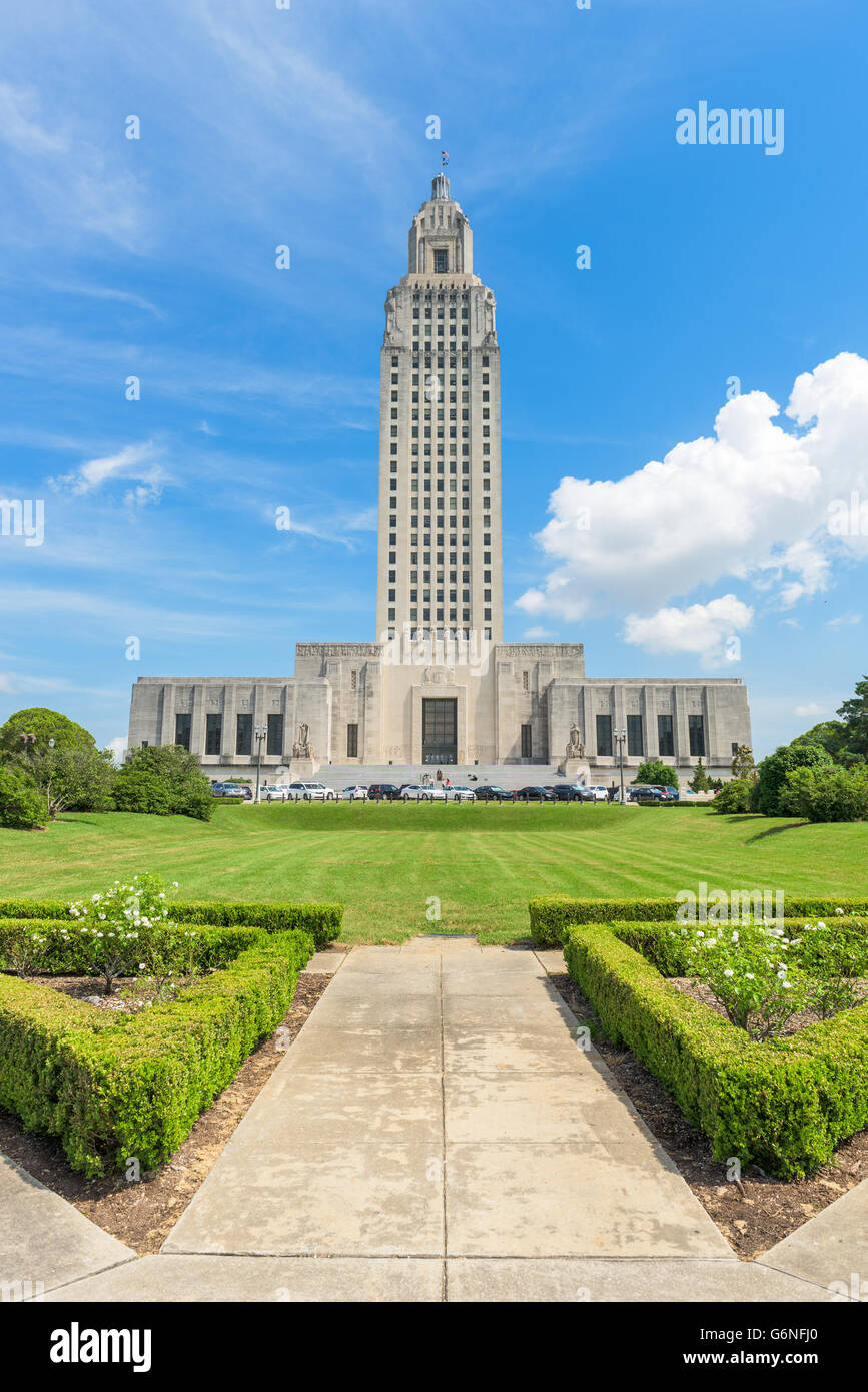 Louisiana State Capitol in Baton Rouge, Louisiana, USA. Stock Photo