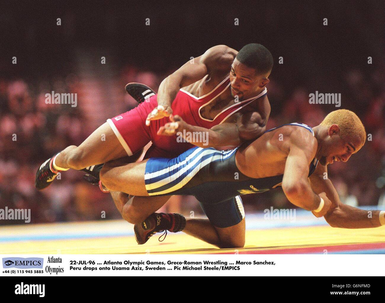 Atlanta Olympic Games Men's GrecoRoman Wrestling Stock Photo Alamy