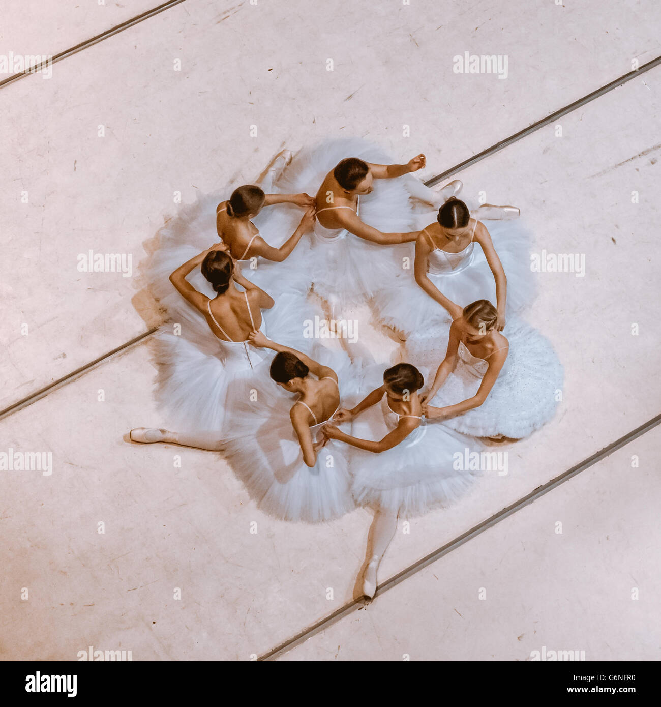 Ballet girl lying on floor hi-res stock photography and images - Alamy