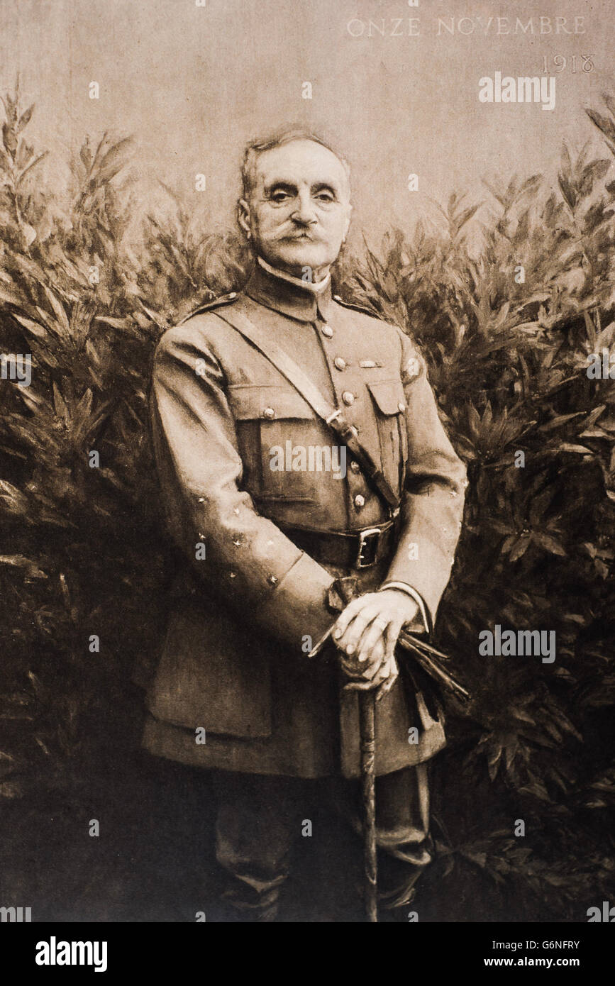 Ferdinand Foch (Tarbes, October 2, 1851 - Paris, 20 March 1929) was a French general. Stock Photo