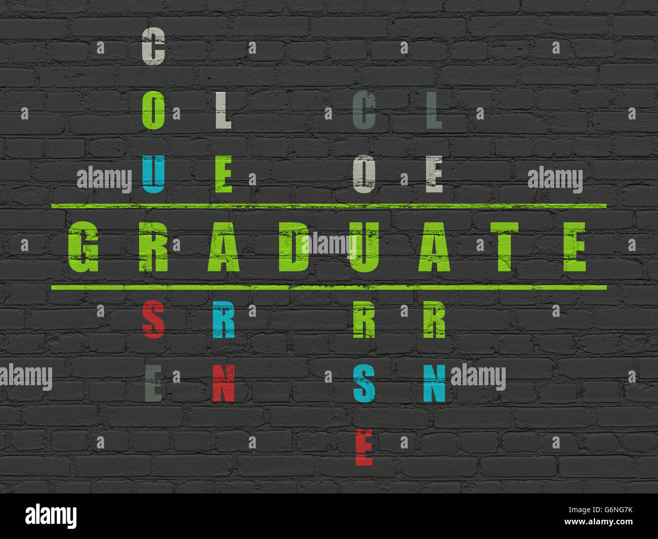 Studying concept: Graduate in Crossword Puzzle Stock Photo Alamy Studying concept: Graduate in Crossword Puzzle Stock Photo Alamy