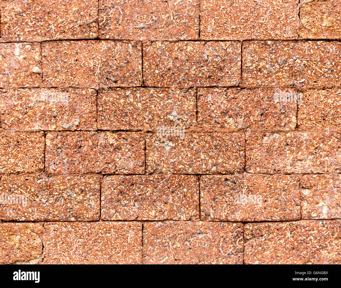 laterite wall a hazel filled with rough surfaces Stock Photo