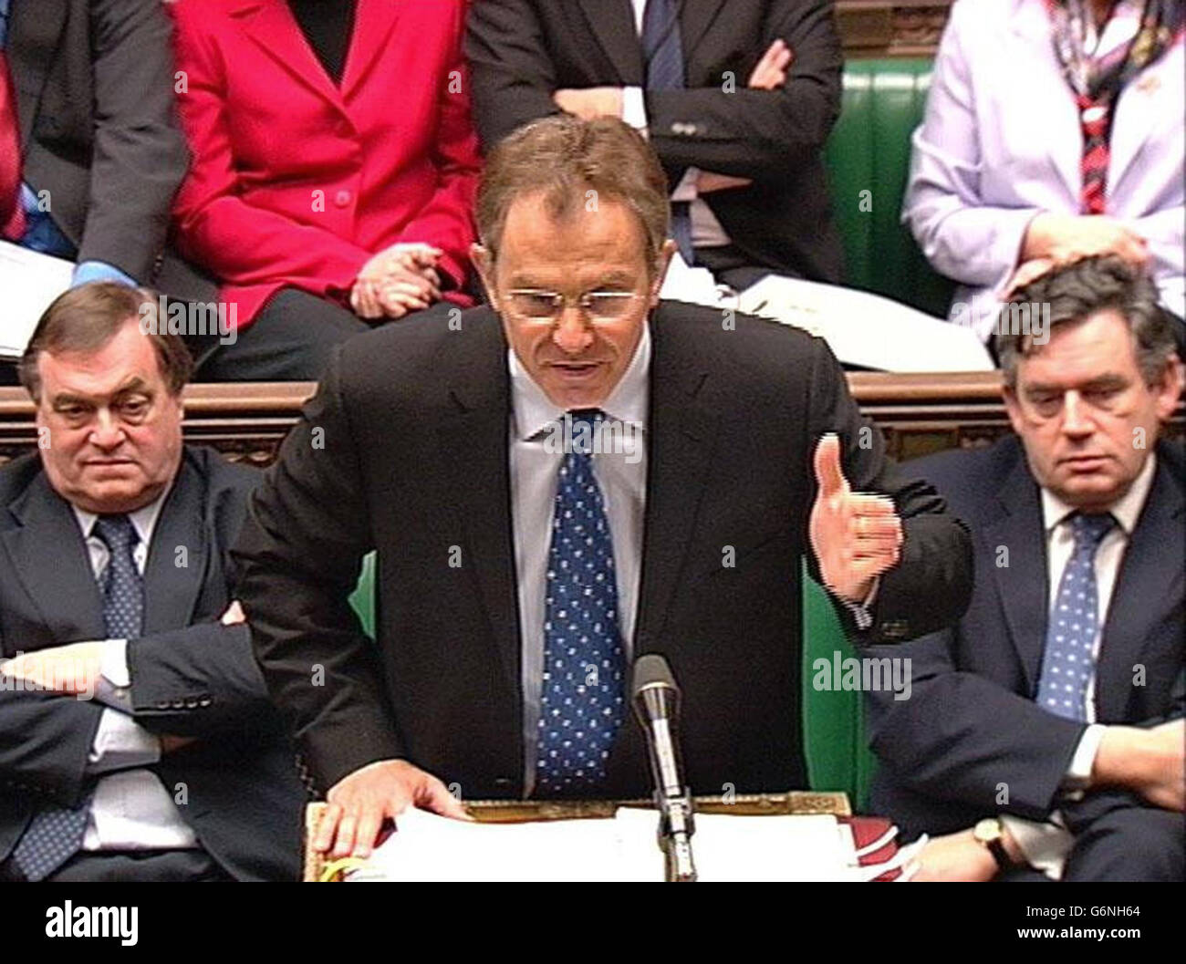 Prime Minister Tony Blair speaks in the House of Commons, London
