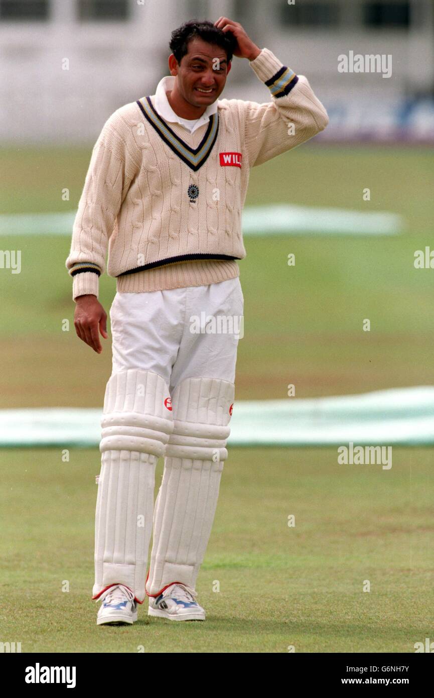 Cricket Indian Nets. Mohammed Azharuddin, India Stock Photo Alamy