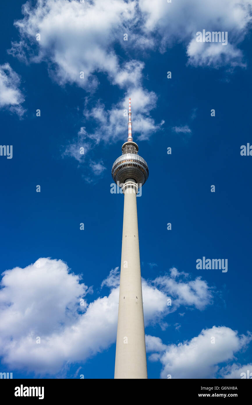 Television tower in Berlin (Germany) Stock Photo