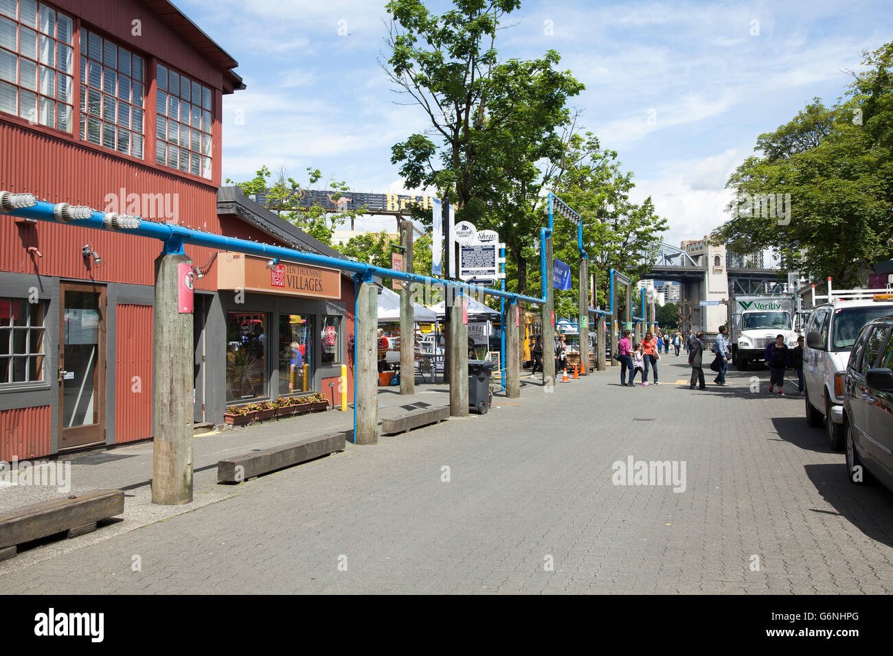 Granville Island in Vancouver offers a wide variety of shops and