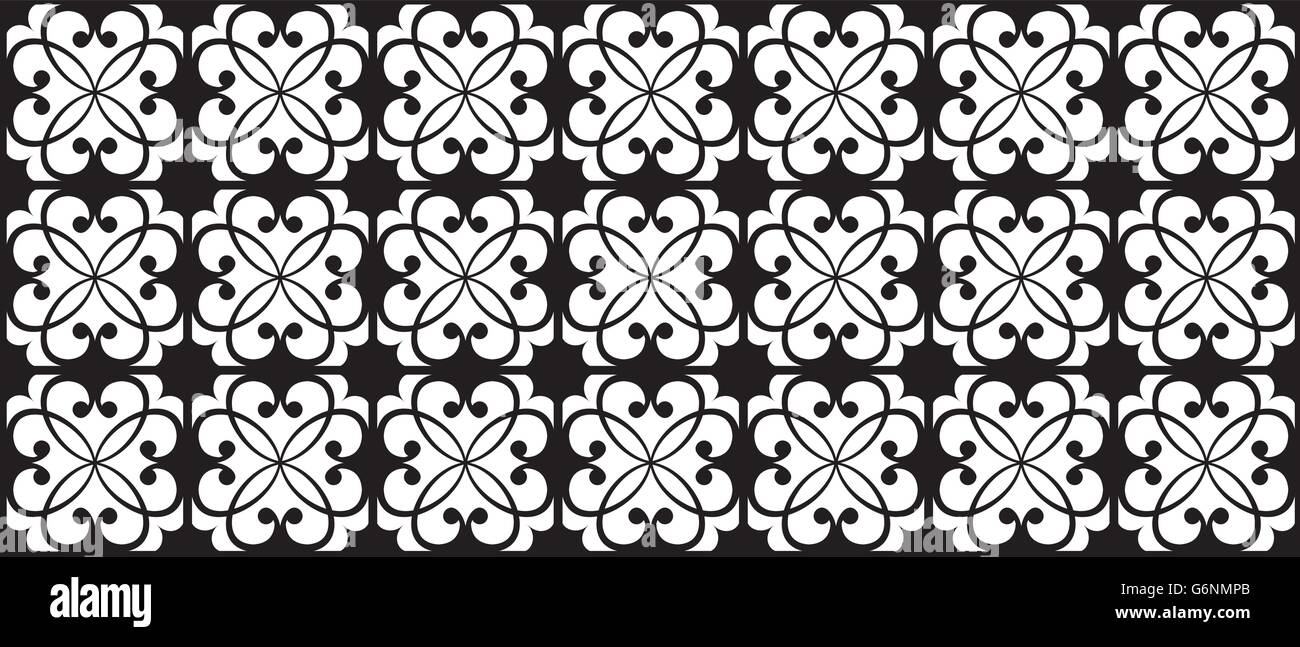 Black and white cement tile background design Stock Vector Image & Art ...